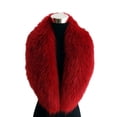 thumbnail image 2 of Cuello de piel de zorro de imitación, chal de mujer, bufanda de cuello de piel grande, cuello de piel de imitación cálido, cuello de piel de imitación engrosado, 2 of 6