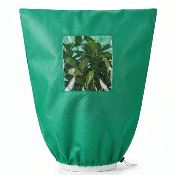 Plant Covers for Winter Nonwoven Reusable Warm Shrubs Blanket, Garden Freeze Protection Cover With Zipper for Winter Greenhouse Flower Wrap Small Trees Tomatoes Bonsai Citrus