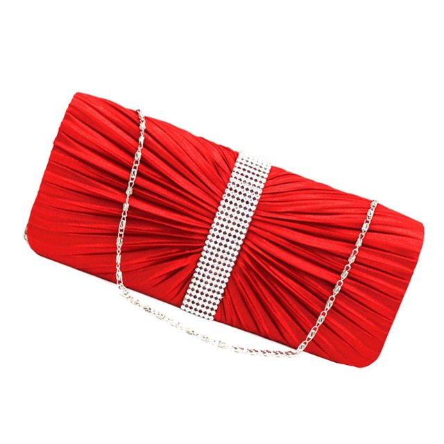 Bolso de elegante de de cristal plisado para novia para mujer, bolso de para fiesta de noche Soledad Bolso de mujer