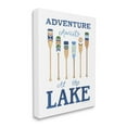thumbnail image 3 of Adventure Awaits At Lake Oars Phrase Inspirational Graphic Art Gallery Wrapped Canvas Print Wall Art, 3 of 7