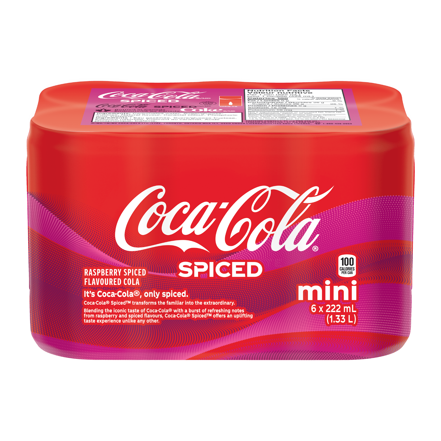 COKE SPICED, 6X222ml