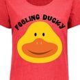 thumbnail image 4 of Inktastic Duck Feeling Ducky Women's Plus Size T-Shirt, 4 of 5