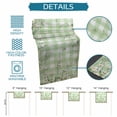thumbnail image 6 of Watercolor Floral Table Runner - 36 Inch Long Spring Flowers Leaves Botanical Green Plaid Cotton and Linen Blended Dress Scarves Farmhouse Table Runner for Kitchen Dining, Coffee Table, 13" x 36", 6 of 8