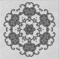 thumbnail image 1 of Ahgly Company Tapis d'Intérieur Lavable en Machine Carré Gris Platine, 5 Pieds Carré, 1 of 7