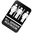 thumbnail image 4 of Unisex Braille Restroom Sign Self Adhesive Bathroom Sign for Bathroom Toilet Restroom, 4 of 8