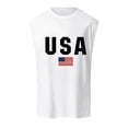 thumbnail image 4 of Linfrsh Tank Tops for Men Big and Tall,2025 Men's Sleeveless Shirt Quick Dry Workout Shirt Gym Muscle Athletic Beach Tank Top White,M, 4 of 4