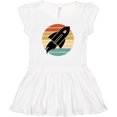 thumbnail image 3 of Inktastic Space Rocket Retro Sunset Girls Baby Dress, 3 of 5
