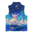 thumbnail image 5 of Pzuqiu Axolotl Girls Sleeveless Vests Size 2 Toddler Girl Clothes Stretchy Soft Winter Lightweight Sleeveless Fleece Jacket with Pocket Full Zip Fall Outfits Fashion Clothing, 5 of 7