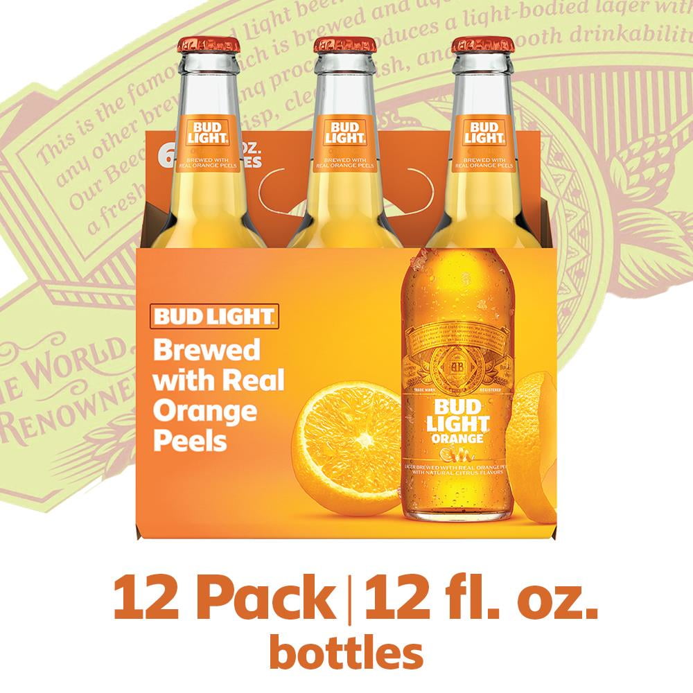 Bud Light Orange Beer, 12 Pack Beer, 12 FL OZ Bottles, 4.2 ABV