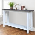 thumbnail image 2 of Surrey Solid Wood Console/Sofa Table in White/Heather Gray, 2 of 8
