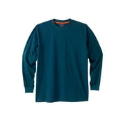 Boulder Creek By Kingsize Men's Big & Tall ™ Heavyweight Long-Sleeve No Pocket Crewneck Tee