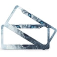 thumbnail image 2 of Wolf with Blue Eyes License Plate Cover 2 Pieces Wolf Face License Plate Frame License Plate Shield Frame for Women Men Auto Decoration Hardware 2 Holes Aluminum Metal License Plate Frames, 2 of 6