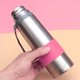 thumbnail image 3 of unbranded Durable Silicone Heat Resistant Sleeve Pink Protective Cover for Glass Cups, 3 of 7