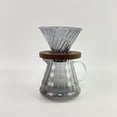 thumbnail image 3 of Fjbottle Coffee pots,34 Oz Pour Over Coffee Maker, High-Heat Borosilicate Glass with Reusable Stainless Steel Filter and Cork Grip, 3 of 9