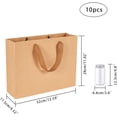 thumbnail image 3 of Paquete de 10 Bolsas Kraft en Papel Brunch con Asas Bolsa Kraft 32x11.5x28cm Bolsas Kraft Grandes Favores de Fiesta, Embalajes de Regalo y Bolsas de Mercancía, Bolsas Kraft, Bolsas Vending, 3 of 5