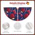 thumbnail image 3 of Haiem Hot Cocoa Snowflake Mittens Pattern Christmas Tree Skirt Merry Christmas Party Christmas Tree Decoration,New Year Decorations-30", 3 of 6