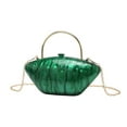 thumbnail image 4 of EHJRE Acrylic Evening Clutch Purse Practical Fashionable for Women Lady Shoulder Chain Green, 4 of 9
