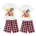 thumbnail image 2 of LuLiaMenton Family Matching Pajama Set Christmas in Summer Santa Surfing For Couple Lover, Womens 2XL, 2 of 5