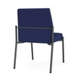 thumbnail image 3 of Mystic Reception Waiting Room Armless Guest Chair / Charcoal Steel / Blue, 3 of 5