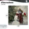 thumbnail image 4 of Stupell Industries Farmhouse Cowboy Snowman & Cardinal Canvas Art, 30 x 30, by Tina LeCour, 4 of 8