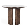 thumbnail image 2 of Pemberly Row 78" Mango Wood Traditional Round Dining Table in Brown, 2 of 9