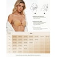 thumbnail image 3 of Wingslove Adhesive Bra Reusable Strapless Self Silicone Push-up Invisible Sticky Bras for Backless Dress, Nude B, 3 of 5