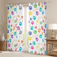 thumbnail image 2 of Erosebridal Cute Cat Dog Blackout Curtains Set of 2 (52x84 Each) for Kids, Cartoon Animal Window Curtains, 2 of 6