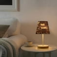 thumbnail image 6 of BZSMCE Table Lamp Creative Cats Wearing Scarves Simple Pattern Night Light, 6 of 8