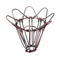 thumbnail image 5 of Pantalla De Jaula Vintage, Jaula De Pájaros De Metal Retro Industrial, Protector De Bombilla Edison, Diseño Abierto Y Cerrado, Portalámparas De Hierro Forjado Diy Speravity HA026138-02, 5 of 5