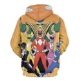 thumbnail image 3 of Power Rangers Unisex Adult Hoodie Casual Hooded Sweatshirt Pullover Novelty 3D Printed Sweater Jacket M, 3 of 8