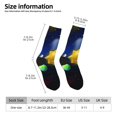 thumbnail image 2 of Daiia Solar System Print Crew Socks – Soft Breathable Long Socks for Men & Women, Moisture-Wicking & Comfortable Daily Wear Socks, One-Size Fits Most (US 5-11), 2 of 6