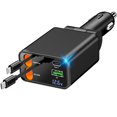 thumbnail image 1 of [Cargador de coche] Stuffcool USB C retráctil de 120 W para iPhone 17, 1 of 9