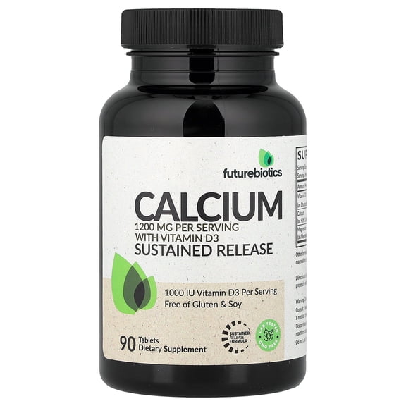 Futurebiotics Calcium With Vitamin D3, Sustained Release, 90 Tablets