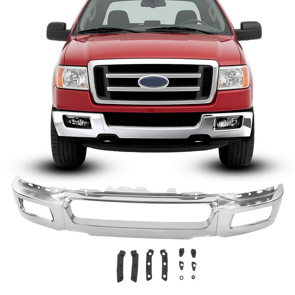 NEW Chrome Steel Front Bumper Face Bar Shell for 2004 2005 2006 Ford F150 F-150
