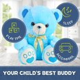 thumbnail image 2 of Oso de peluche de 13.7 pulgadas, adorable peluche con lazo y huellas., 2 of 5
