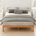 Kelno Bed Frame Full Size Bed Frame with Wood Slat Support, Natural ...