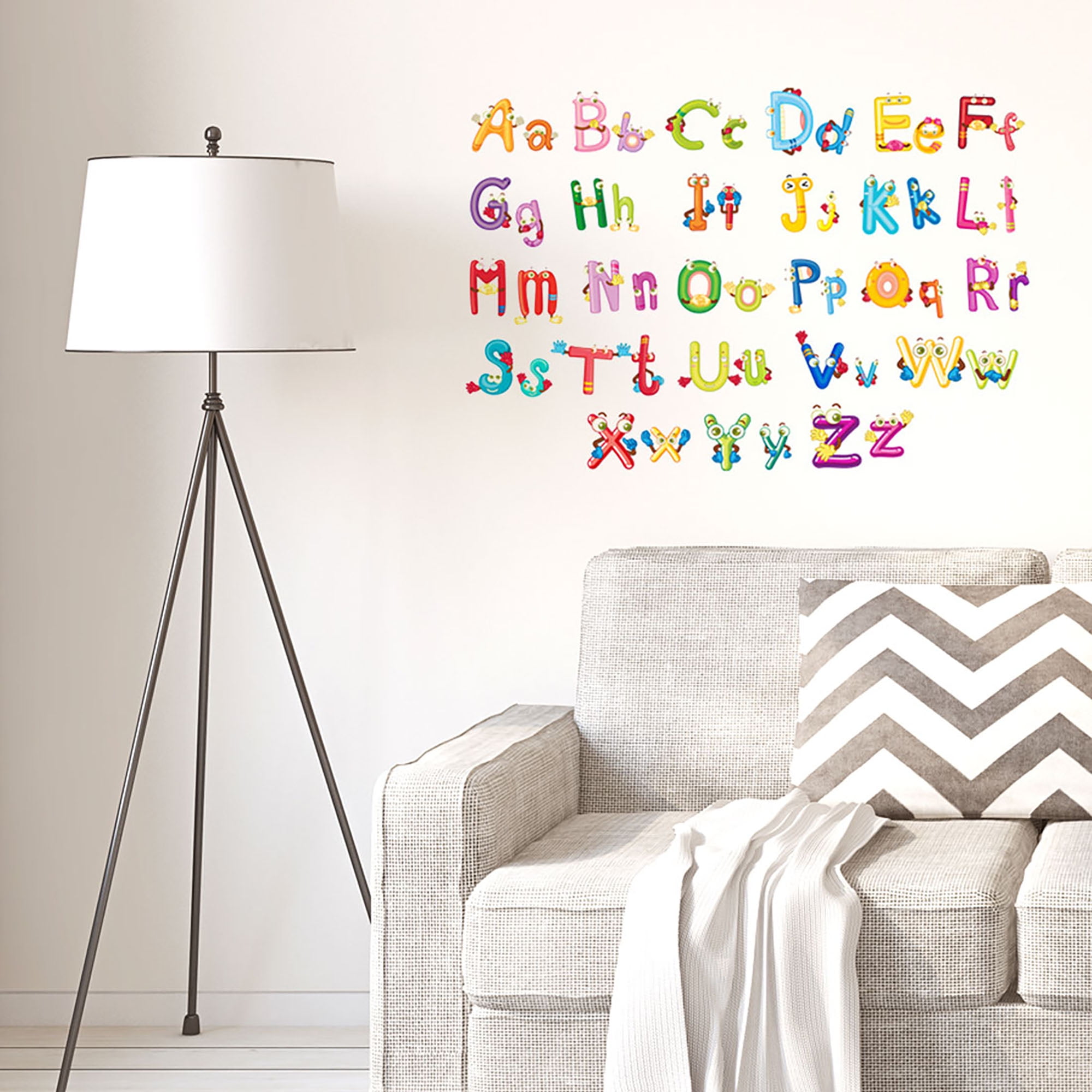 Removable Peel and Stick Letter Wall Decals Sticker Perfect Decor