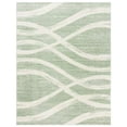 thumbnail image 3 of SAFAVIEH Adirondack Collection ADR125X Modern Wave Distressed Non-Shedding Living Room Bedroom Dining Home Office Area Rug, 8' x 10', Sage / Cream, 3 of 4
