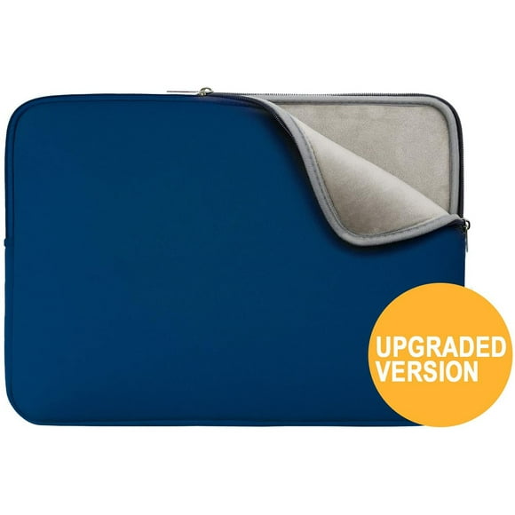 RAINYEAR 15 Inch Laptop Sleeve 15" Protective Soft Case Padded Cover Carrying Computer Bag Compatible with New 15.4 MacBook Pro Specially for Model A1938 A1707 A1990(Navy Blue,Upgraded Version)