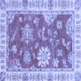 thumbnail image 1 of Ahgly Company Machine Washable Indoor Square Oriental Blue Modern Area Rugs, 7' Square, 1 of 4