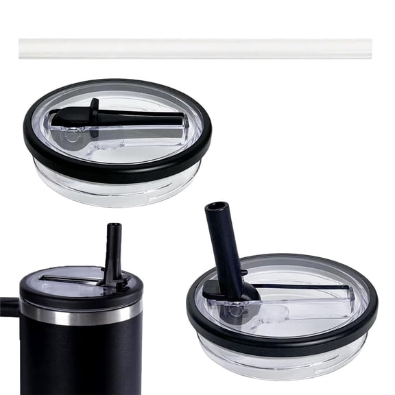 Leak Proof Lid Fit for Stanley 40oz, Flip Straw Lid Replacement 40 oz, BPA Free, Leakproof, No Spill Tumbler Top Cover, Stanley Cup Accessories