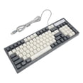 thumbnail image 4 of Teclado para juegos con retroiluminación LED RGB, mecánico, resistente al agua, compacto, 96 teclas, teclado de membrana USB para ordenador de escritorio y PC., 4 of 14