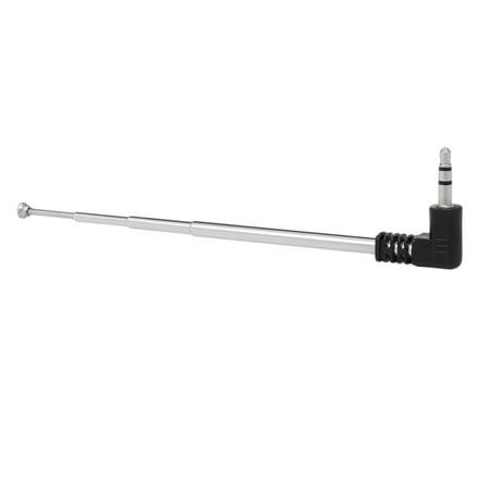 FM Radio Antenna 3.5mm Retractable Aerial 4 Sections L-Shape 240mm ...