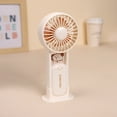 thumbnail image 7 of Lightweight Transparent Fan, Battery Powered Handheld Fan, 3 Speed Quiet Pocket Ventilator, 500mAh Rechargeable Device for Makeup and Women, 7 of 7