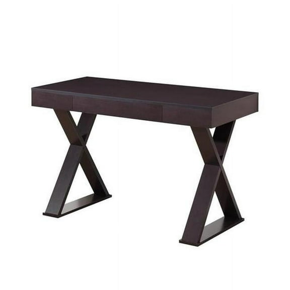 Trendy Writing Desk with Drawer, Espresso - 30 x 47.2 x 22 in.