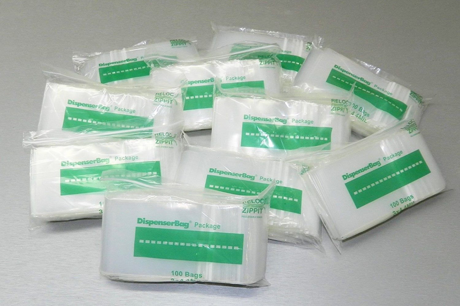 Clear Plastic 2mil & 4mil Zip Lock Bags Heavy-Duty Thick Zipper Seal Bag 4ml
