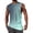 05 Mint Green, variant on YueHuiYing Men's Gradient Stripe Printed Hooded Fitness Tank Top – Breathable Quick-Dry Round Neck Workout Shirt Stylish Athletic Wear for Training Summer Wear