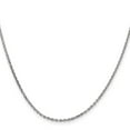 thumbnail image 2 of Primal Gold 14 Karat White Gold 1.65mm Solid Diamond-cut Cable Chain, 2 of 4