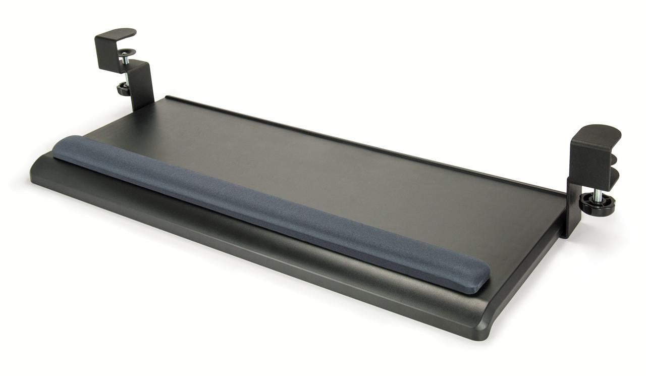 ExtraWide Desk Clamp Keyboard Tray / Large keyboard surface 27.5" x 12