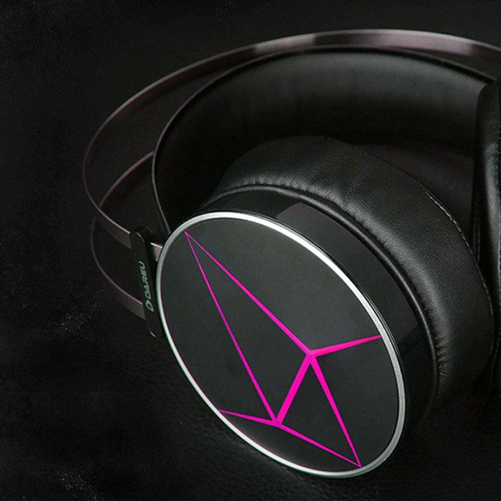 Upgrade Headset Foldable LED RGB Light Noise Reduction Stereo Gaming Headphones Microphone for PC PUBG CSGO
